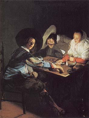 Judith leyster A Game of Tric Trac Germany oil painting art